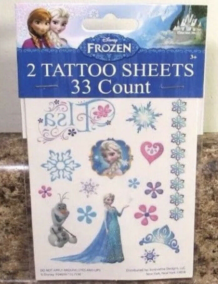 Disney Frozen Temporary Tattoos Set of 66(2 Packs)