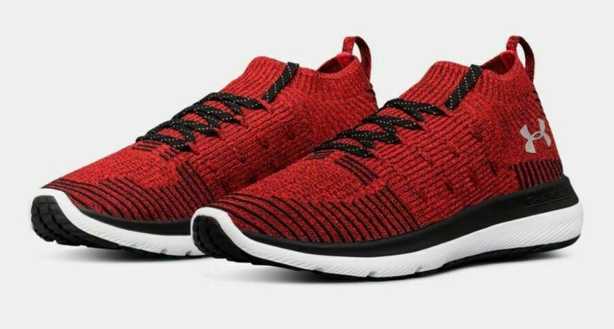 UNDER ARMOUR Women Red / Black (601) UA W Slingflex Rise Knit Running Shoes 5