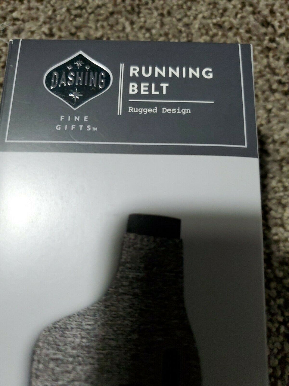 Running Belt Fanny Pack Hiking Jogging Sport Bag Gray/Black