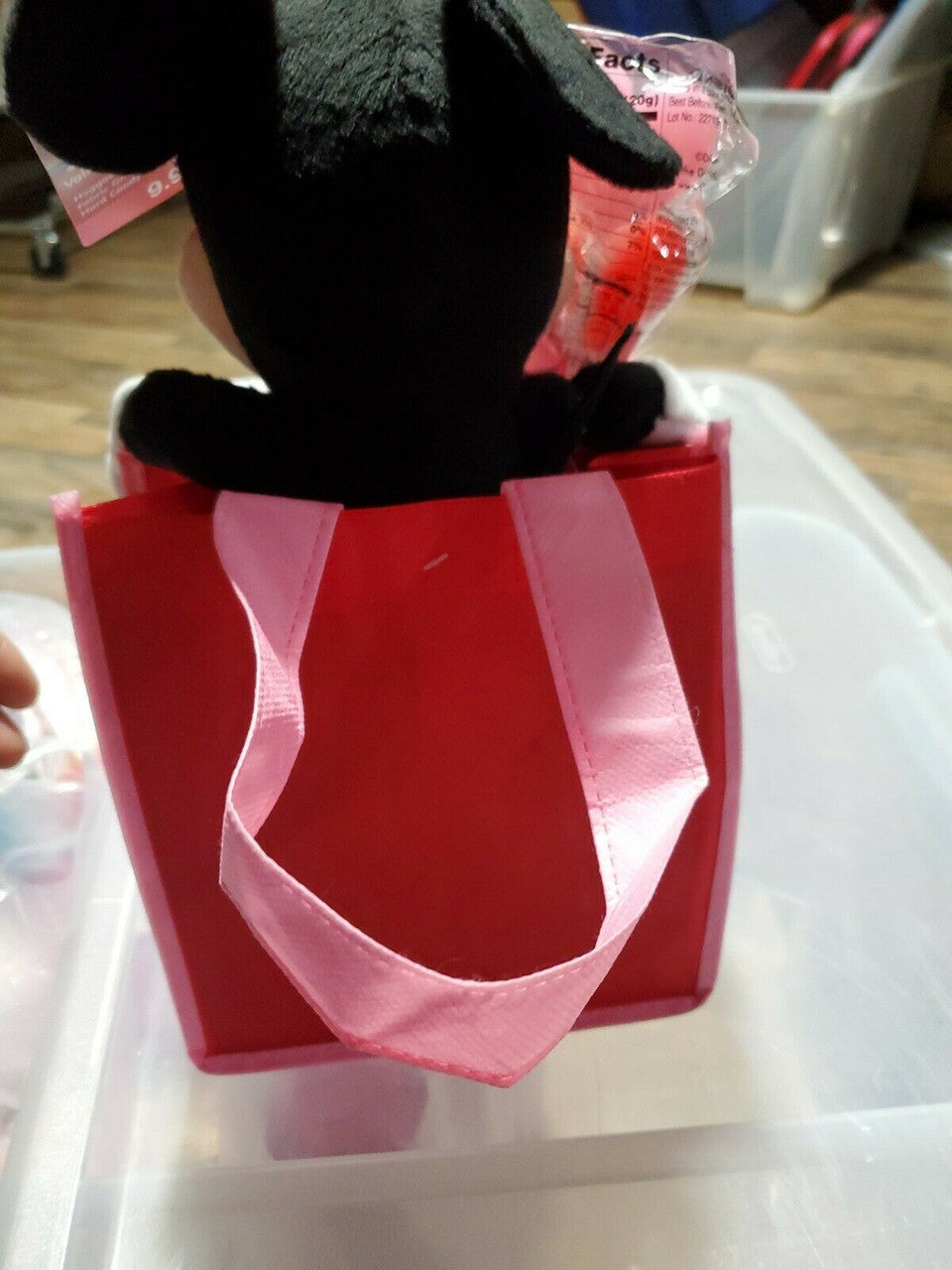 DISNEY Valentines Day Gift Set Mickey Mouse 12" Plush & Lollipop