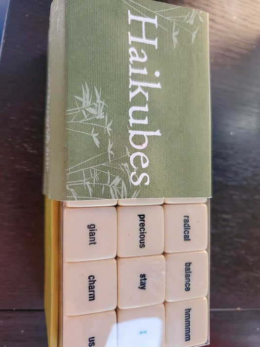 Haikubes Haiku Game Poetry Word Cubes Poem Educational Tile Dice Game