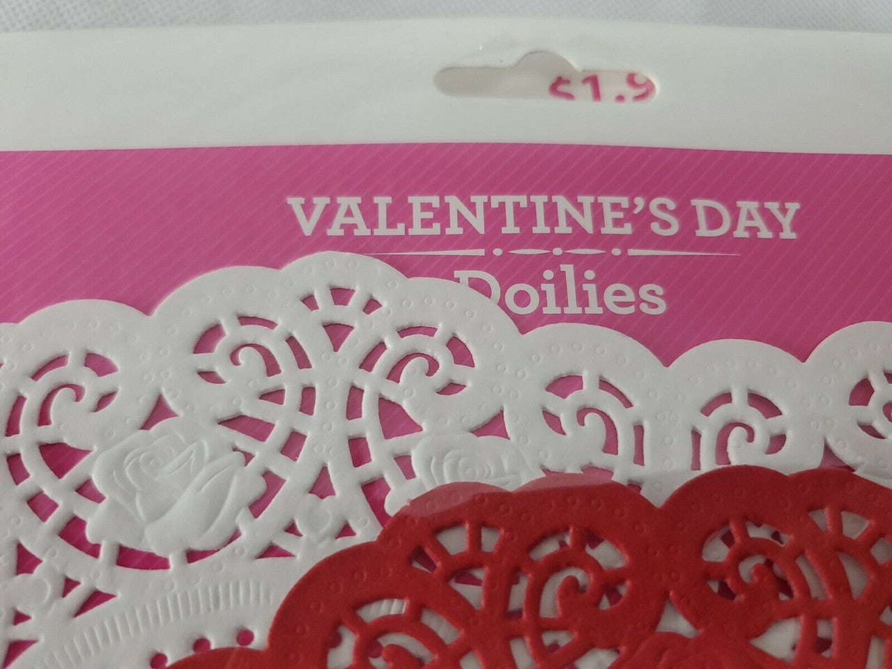 Way To Celebrate It 36 Paper Valentine’s Day Doilies Embellishments 10 inches