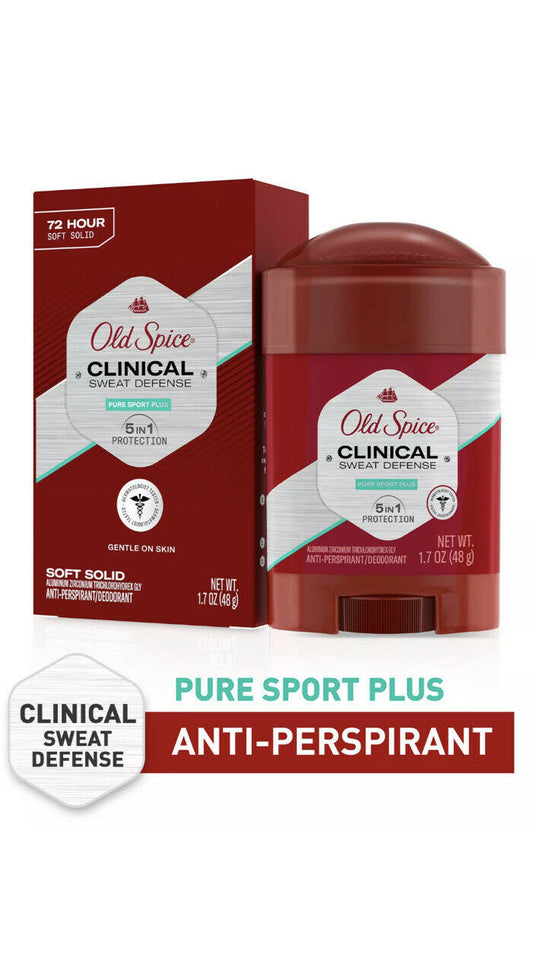 Old Spice Clinical Sweat Defense Pure Sport Plus Expires 11/2022