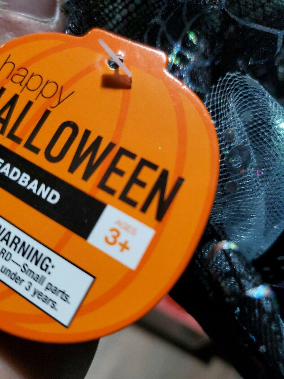 Happy Halloween Headband Age 3+ Color Black