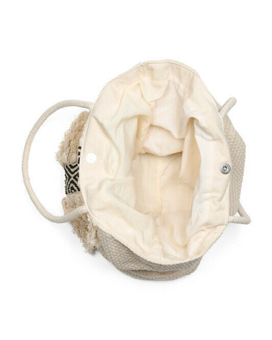 MAGID Straw Pattern Front Tote