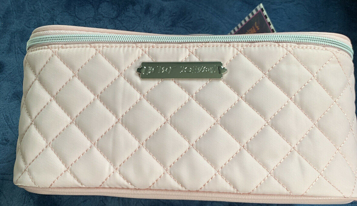 Betsey Johnson Blush 3Pc Cosmo Bag