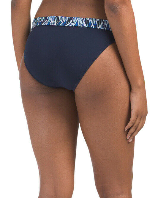 Swim Bottom size 14 or 10 PROFILE BY GOTTEX Java Print NAVY