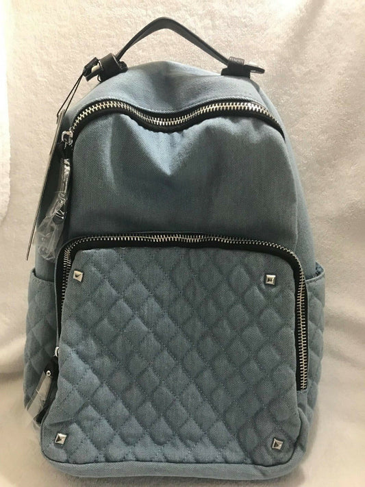 MMS Design Studio Denim Backpack with Studded Pocket Style