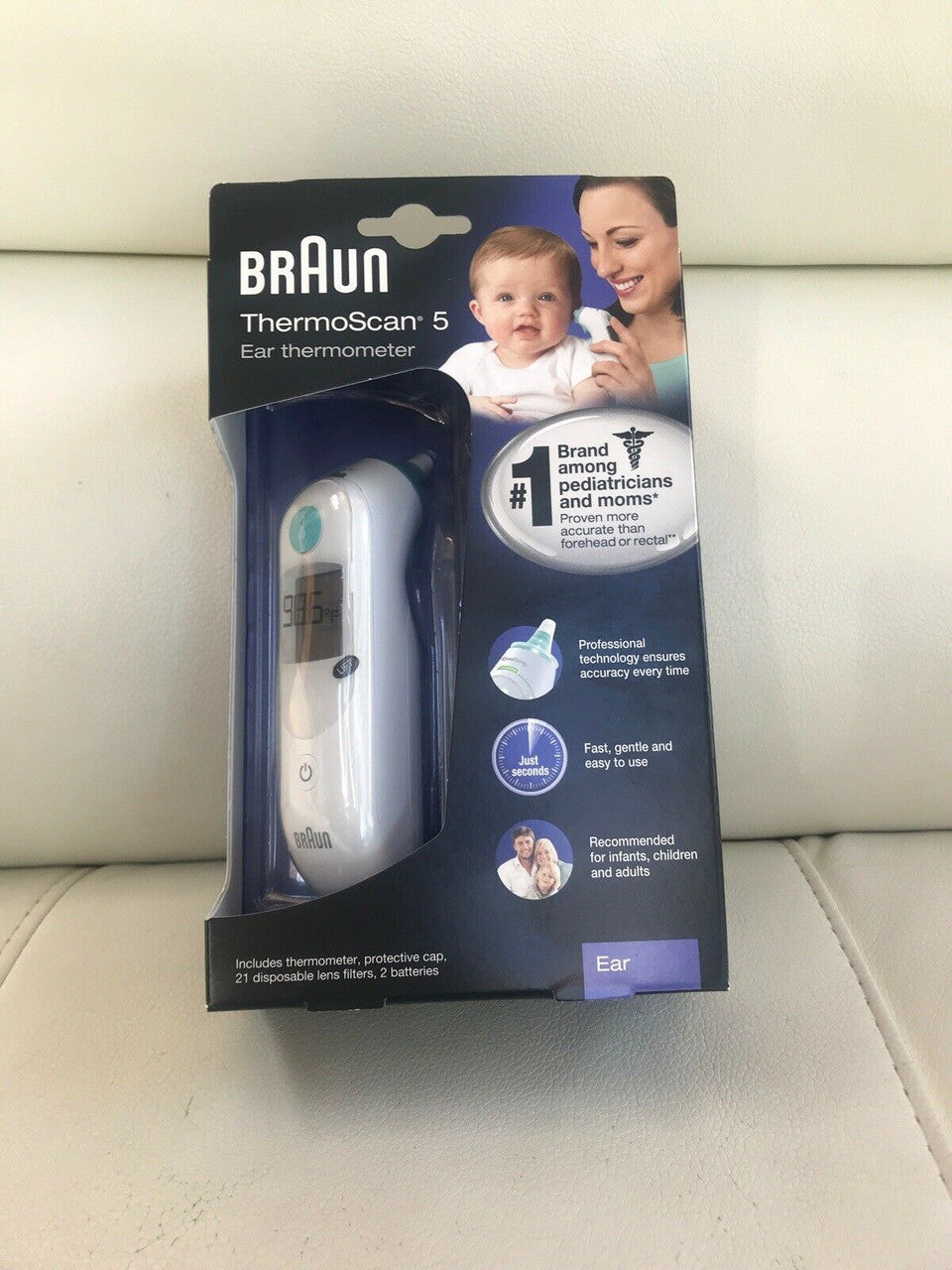 Braun Thermoscan 5 IRT 6020 Ear Thermometer Infant Children Adult