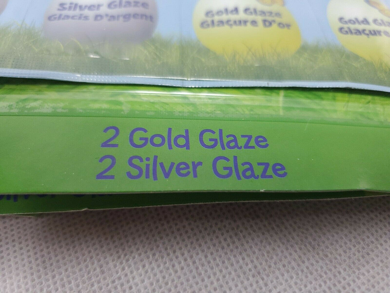 DUDLEYS Gold &Silver Glaze For Colored Eggs Razzle dazzle food safe  Lot of 4