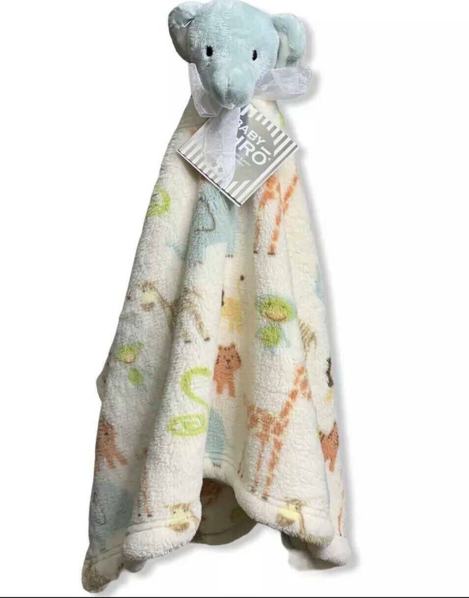 Baby Thro Safari Animals ELEPHANT Security Blanket DouDou