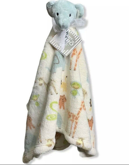 Baby Thro Safari Animals ELEPHANT Security Blanket DouDou