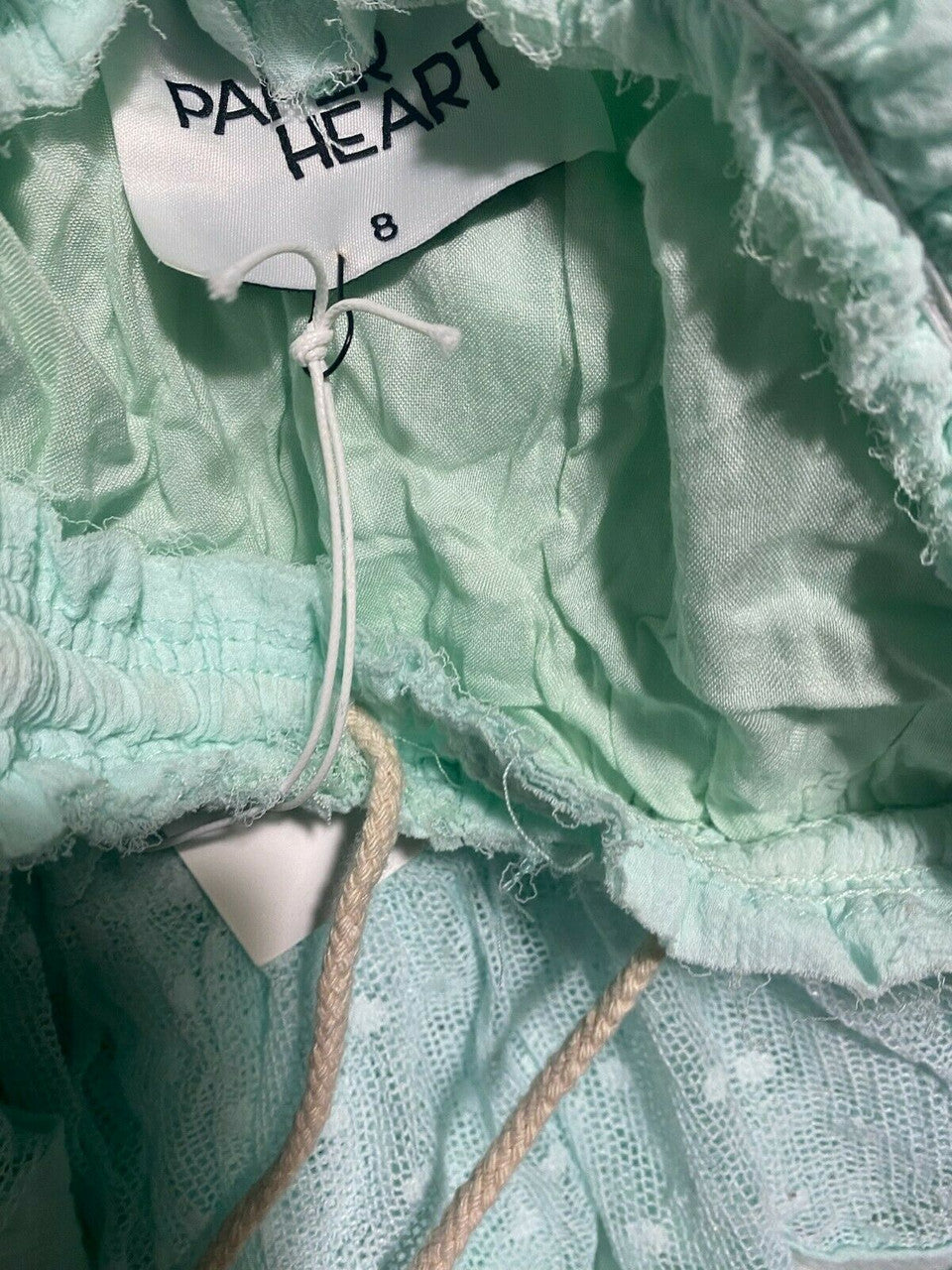 Paper Heart Australian Brand Juniors Mini Skirt Size 8 MINT beach ocean