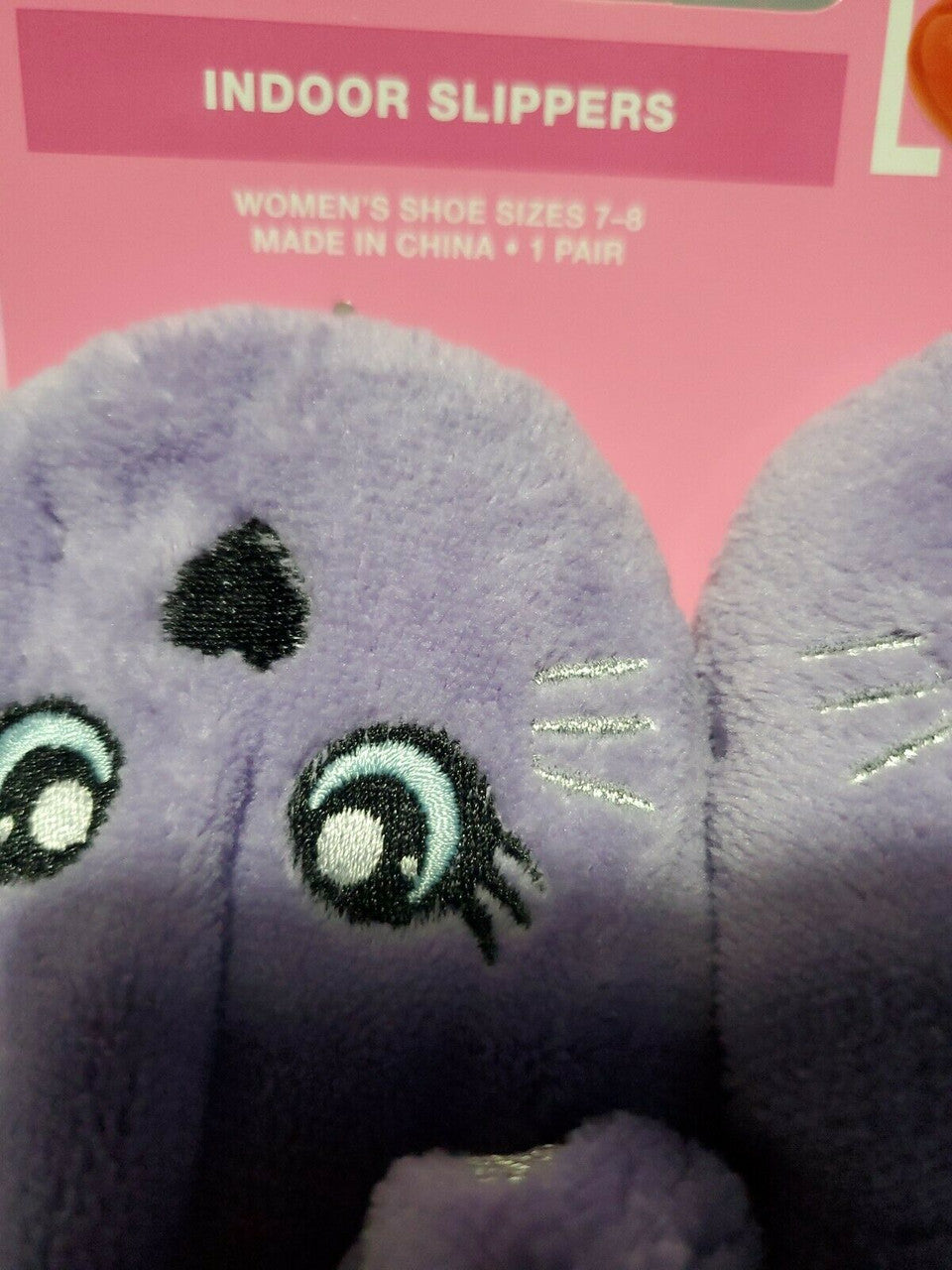 Love in the Air Soft PURPLE Indoor Slippers GIRLS woman Shoe Size 7 -8