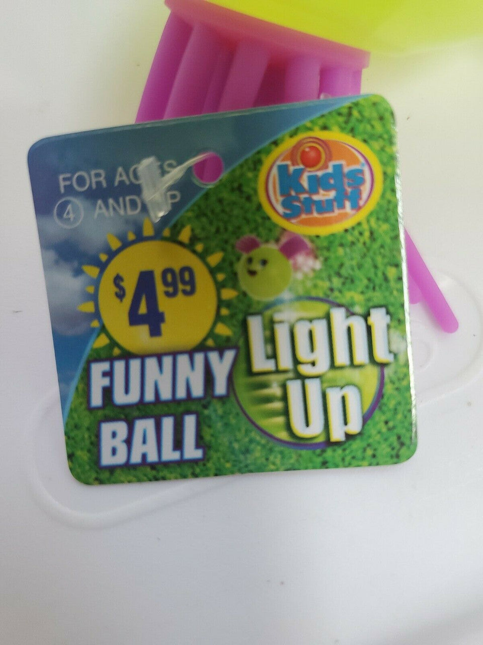 Bouncing Color Funny Ball Bouncy Ball Child Elastic Rubber Funny Toys Light Up