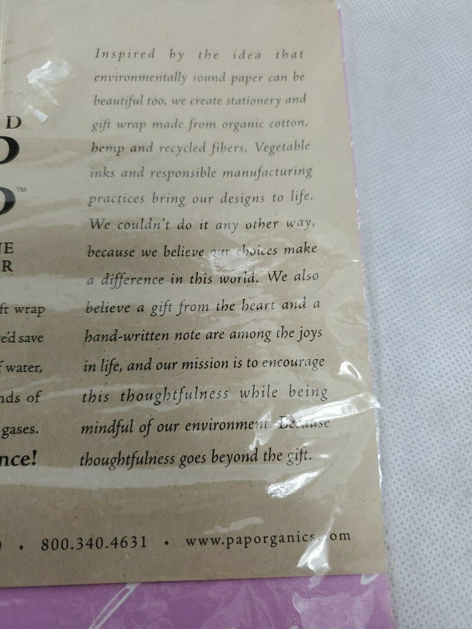 Recycled Flax Wrap Paper Gift Wrap 24×36 sheets(2) Surprise by PAPoRGANIC