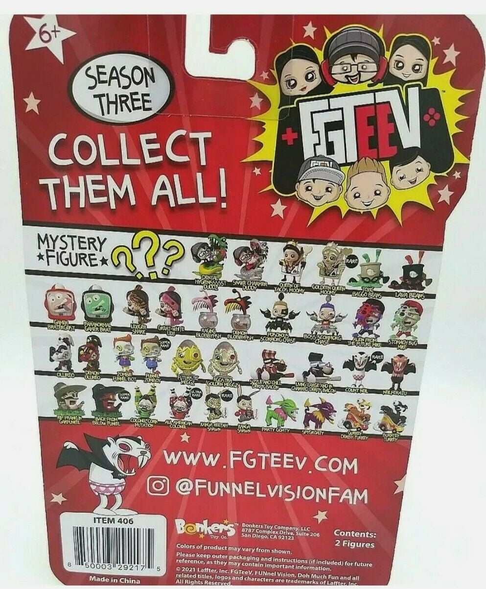FGTeeV Burntey Turkey & Mystery Figure 2 Pack Season 3