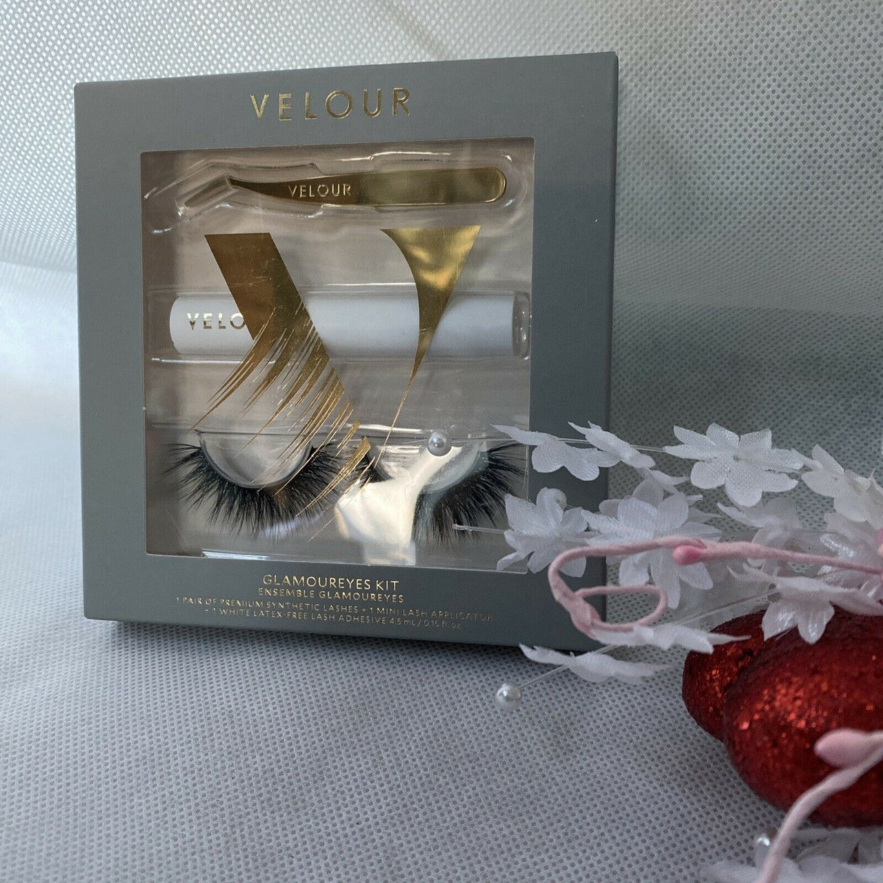 VELOUR  Fluff'n Whispie GLAMOUREYES KIT premium synthetic lashes latex free glue