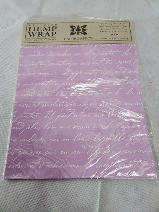 Recycled Flax Wrap Paper Gift Wrap 24×36 sheets(2) Surprise by PAPoRGANIC
