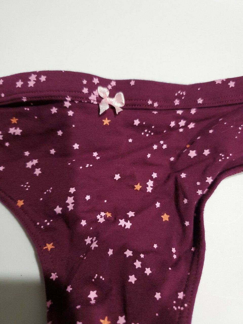NO BOUNDARIES PURPLE WITH STARS THONG PANTIES M MEDIUM