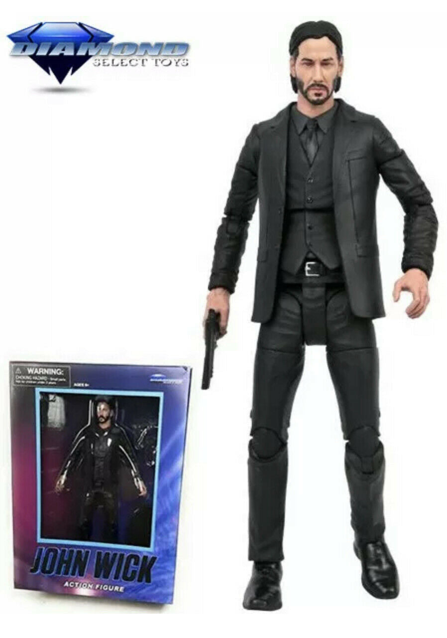 Diamond Select JOHN WICK Chapter 2 Black Suit 7" Figure, Walgreens Exclusive Box