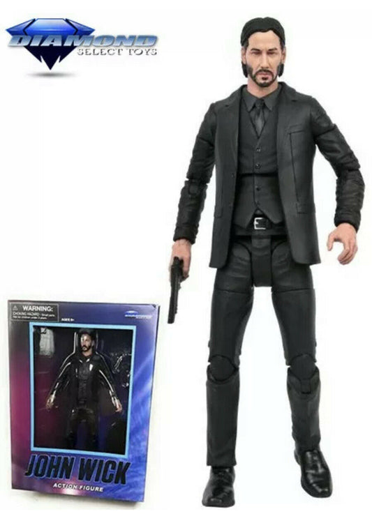 Diamond Select JOHN WICK Chapter 2 Black Suit 7" Figure, Walgreens Exclusive Box