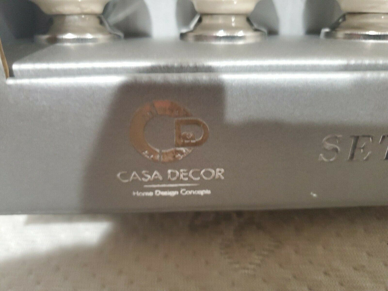 CASA DECOR Home Design CERAMIC Drawer Knobs / Pulls Set of  6