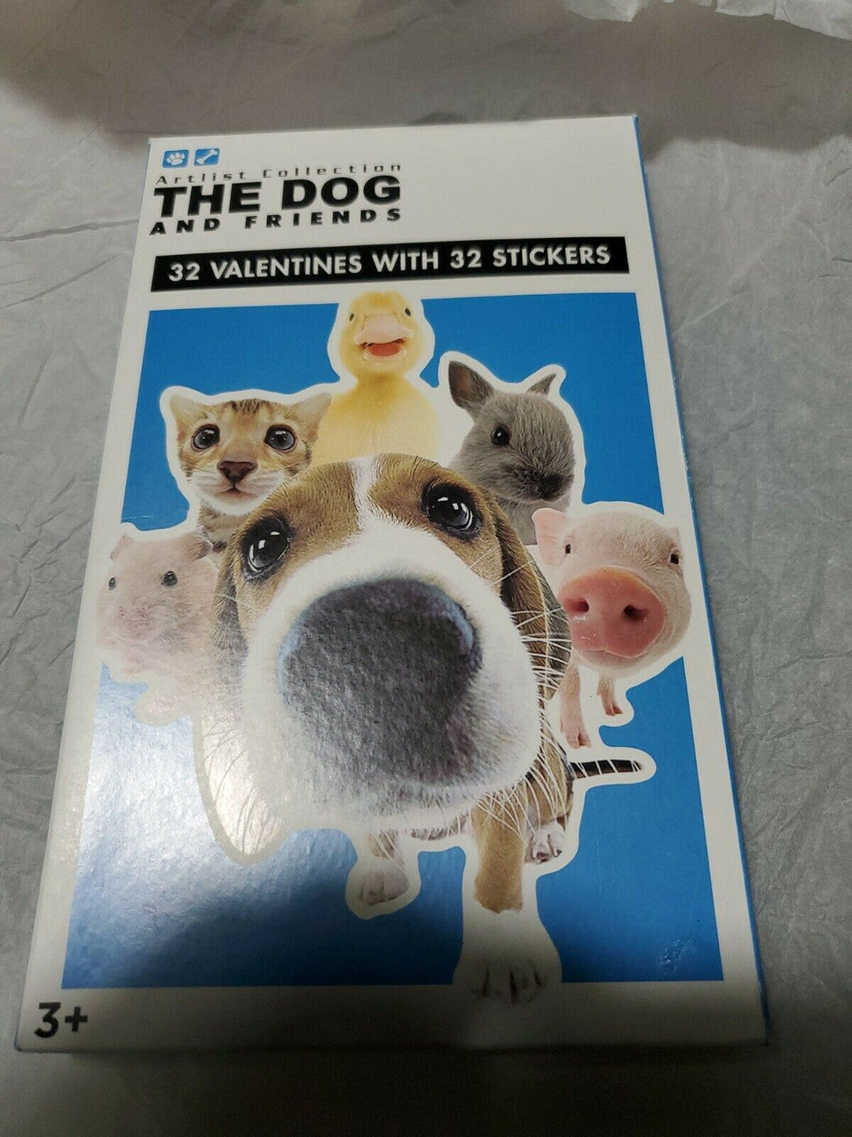 The Dog And Friends 32 Count Valentines Cards With 32 Stickers