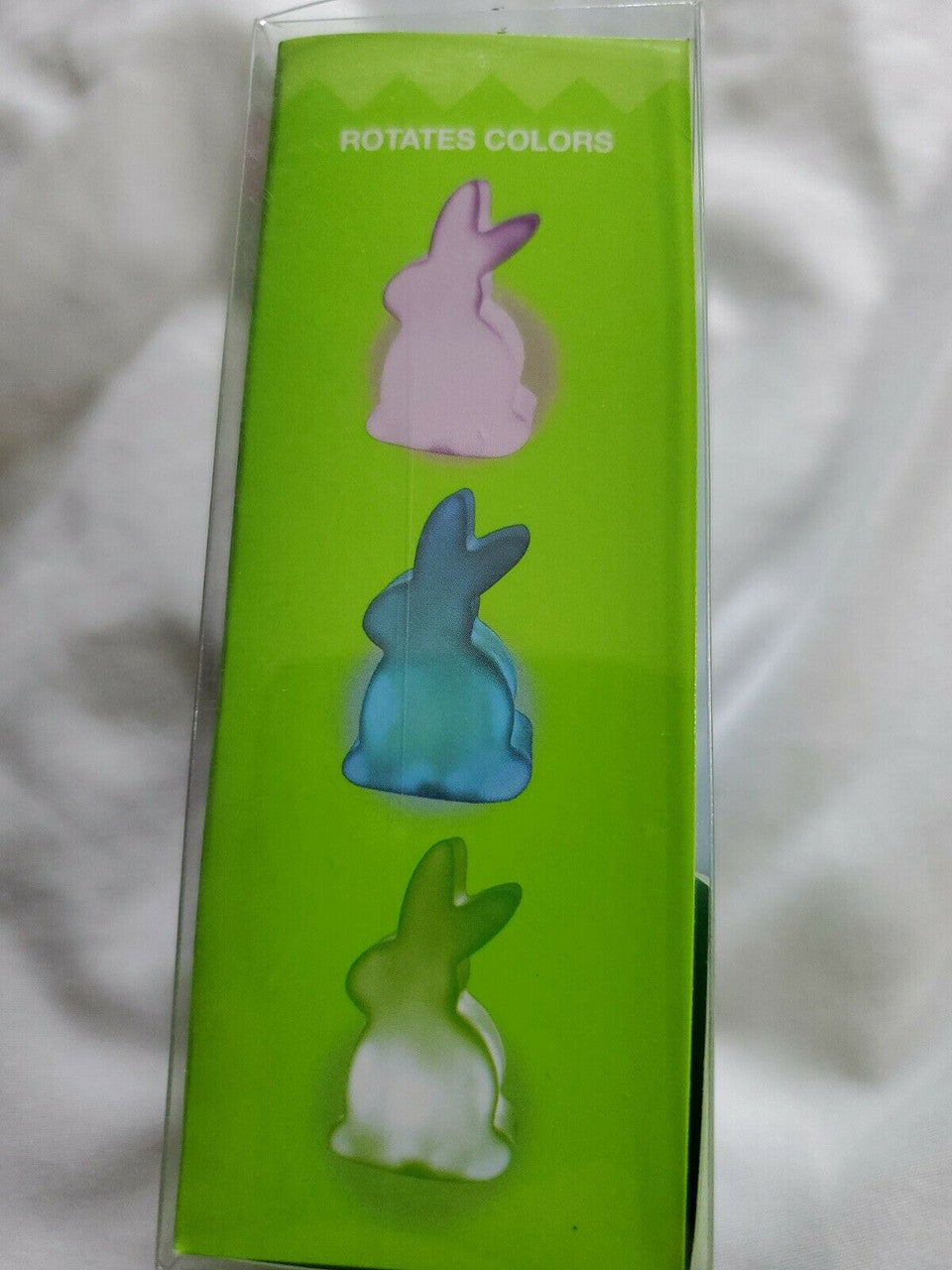 Happy Go Fluffy Blue Bunny Night Light 6 Color Changing Lights