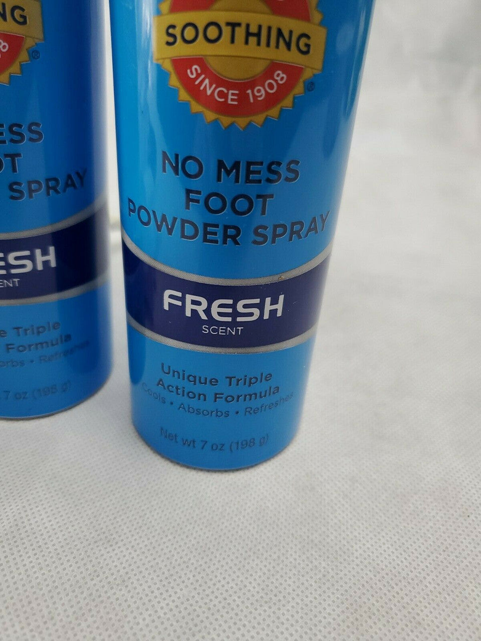 2 Pack Gold Bond No Mess Foot Powder Spray Fresh 7 Oz Each Talc-Free