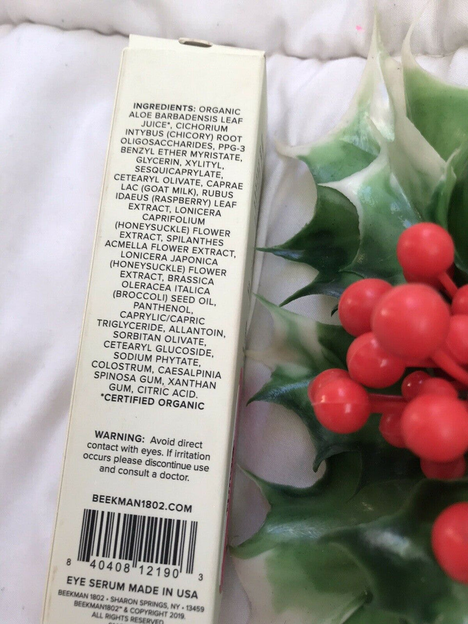 Beekman 1802 Goats Milk Light As Air Eye Serum .50 fl oz 15 mL Illuminating