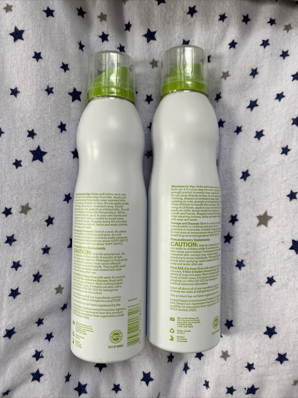 2 Pcs Babyganics Natural Insect Repellent Deet Free 5oz Animal Cruelty Free