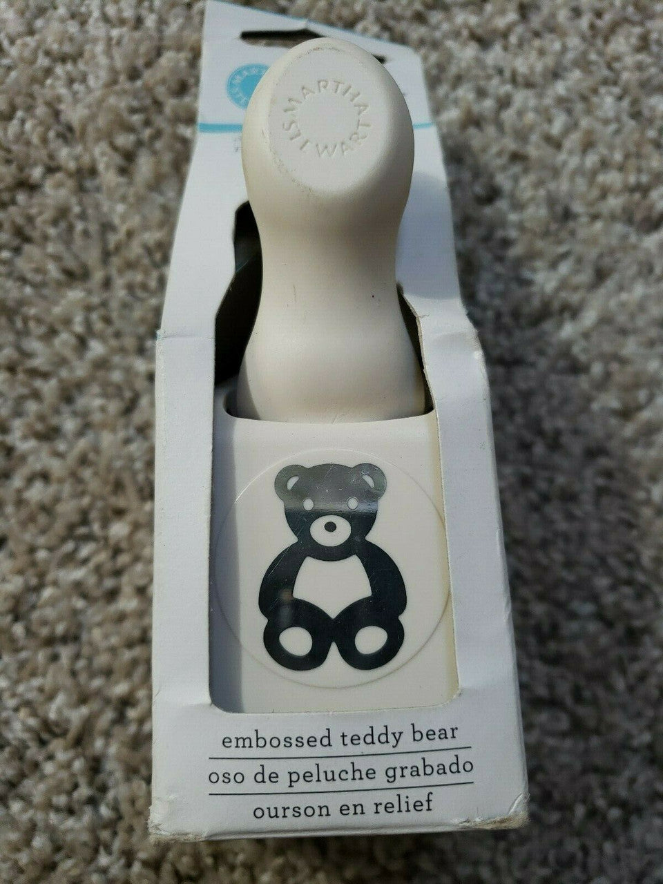 Martha Stewart TEDDY BEAR PUNCH Embossed Double Craft