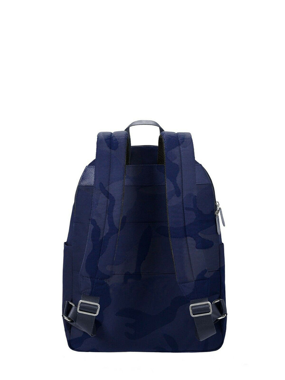 Baggallini Granada Laptop Backpack Blue Camouflage w/ RFID wristlet