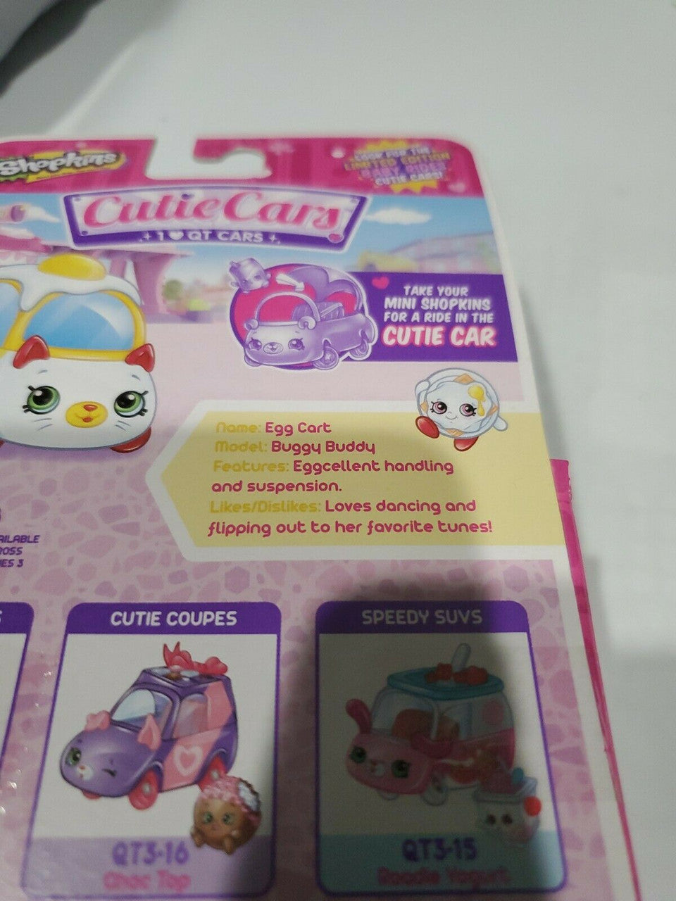 Shopkins Cutie Cars QT3-22 Egg Cart Series 3