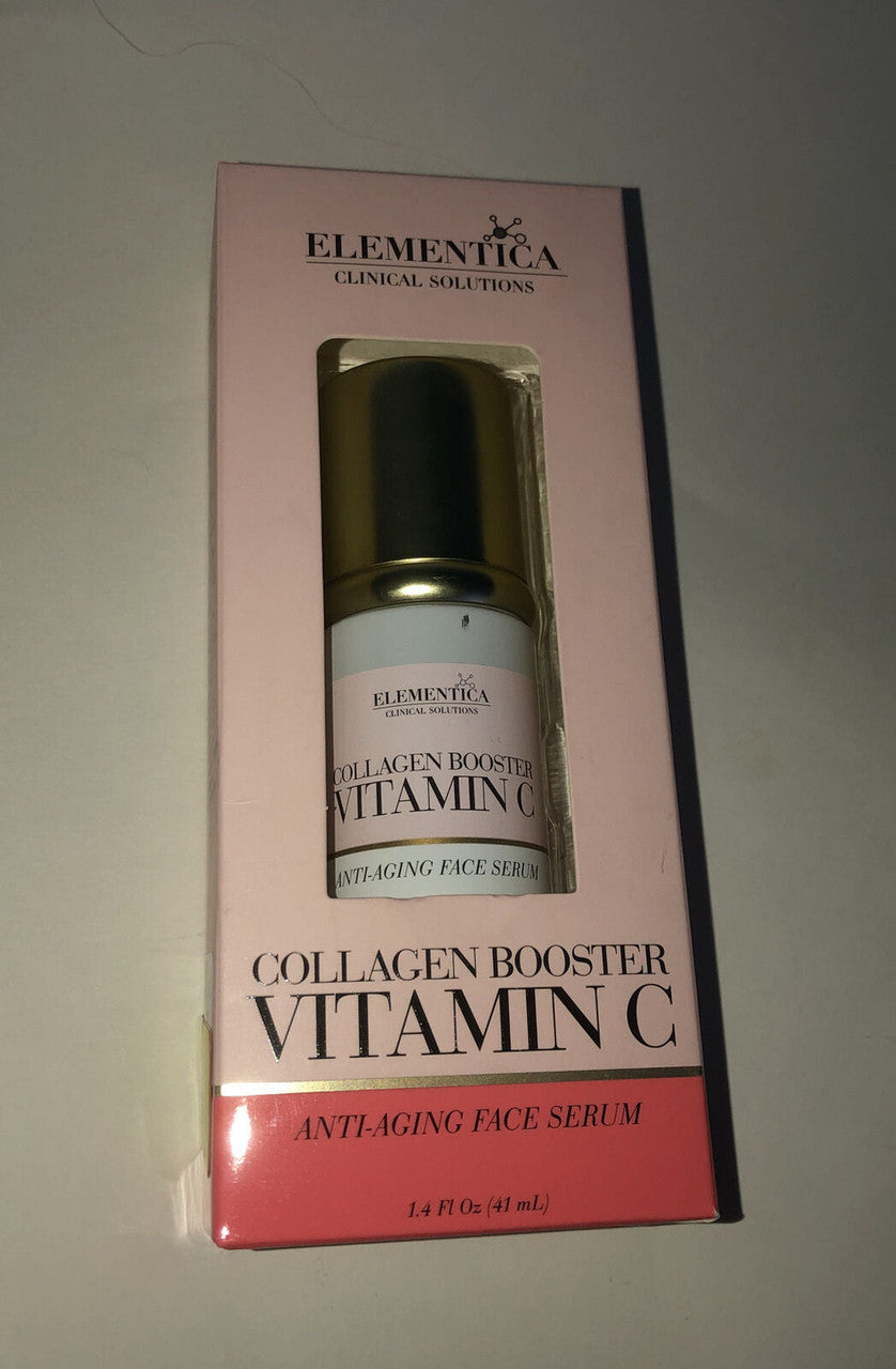 Elementica Collagen Booster Vitamin C Anti-Aging Face Serum 1.4 Oz