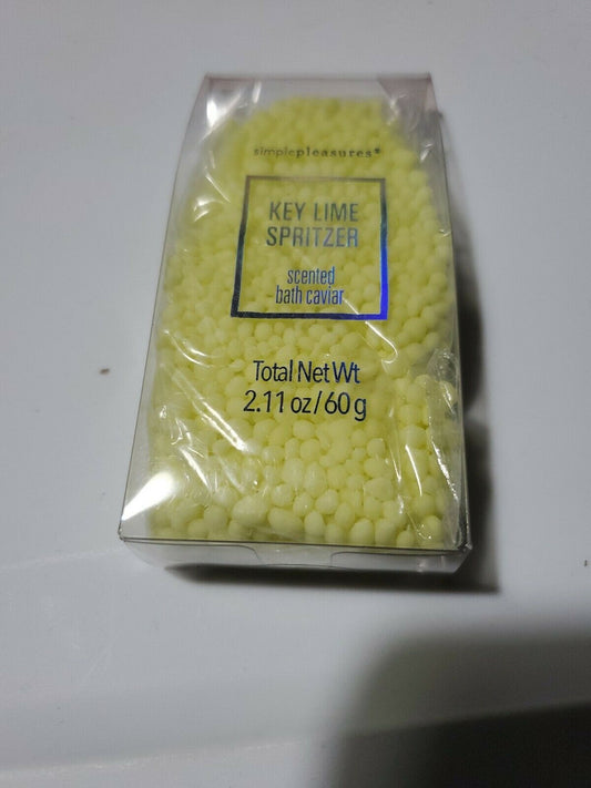 Simplepleasures KEY LIME SPRITZER bath crystals 2.11 oz Bath Beads Caviar