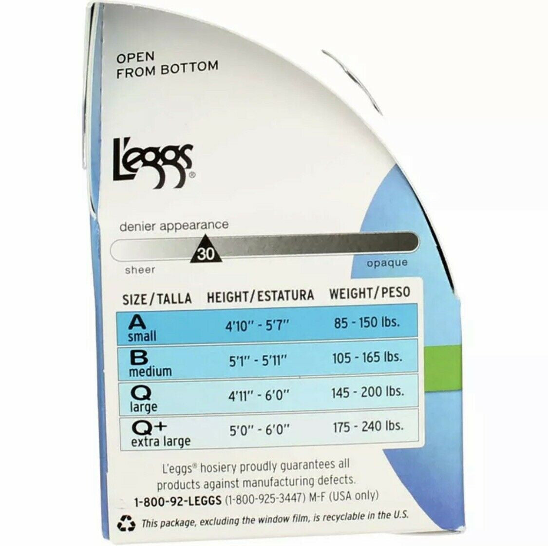 L'eggs Sheer Energy Pantyhose Jet Black Size B Sheer Toe Medium Support Leg 60929