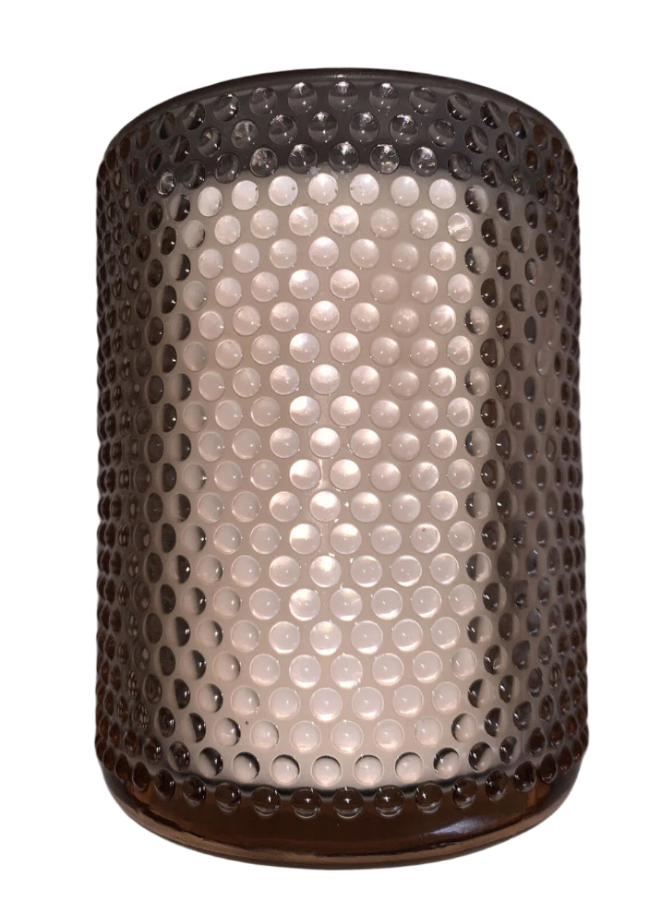 L’amour Rosewood Vanilla soy blend candle in a decorative glass jar with gold lid – 8.5 oz