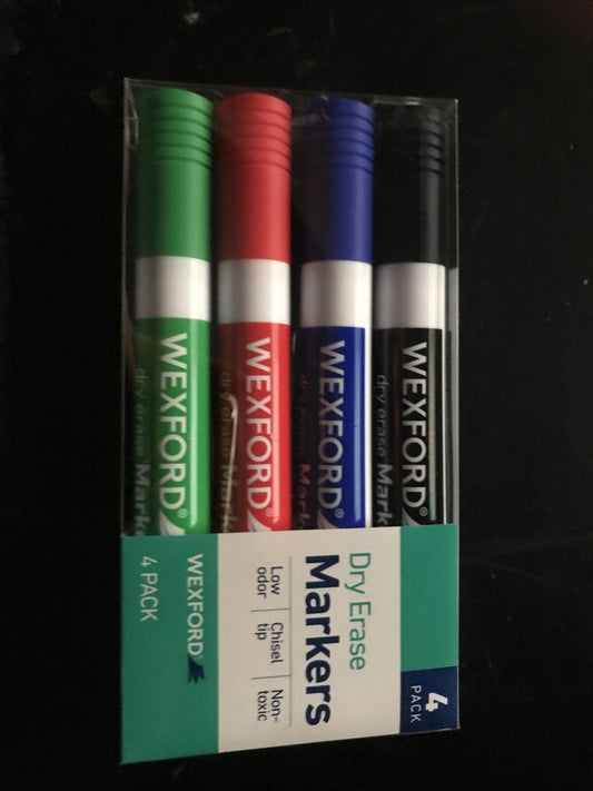 Lot Of 2 Wexford dry eraser markers 4 pack