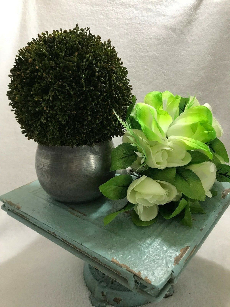 6" Kissing Ball Artificial Green Sedum Pomander Wedding Centerpiece Decor