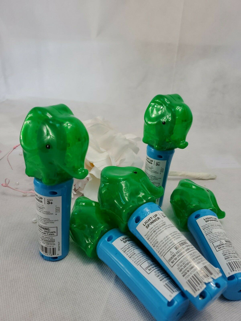CoolLite Light Up Spinner Toy Elephant Battery OP Hand Held 3+ Lot of 6