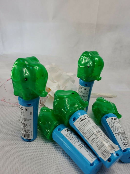 CoolLite Light Up Spinner Toy Elephant Battery OP Hand Held 3+ Lot of 6