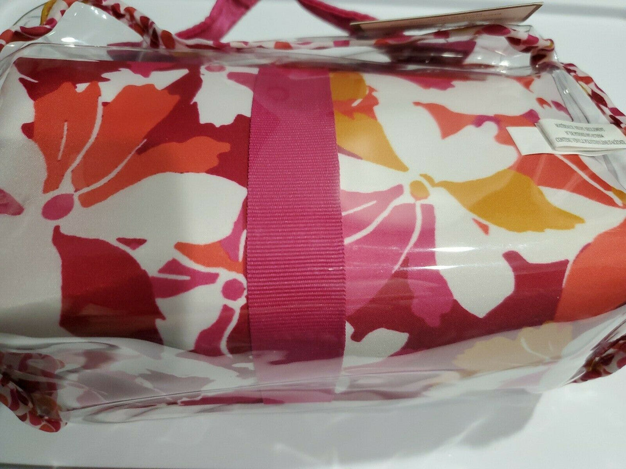 Ellen Tracy Travel Make Up Bag Pink Floral 3 pc