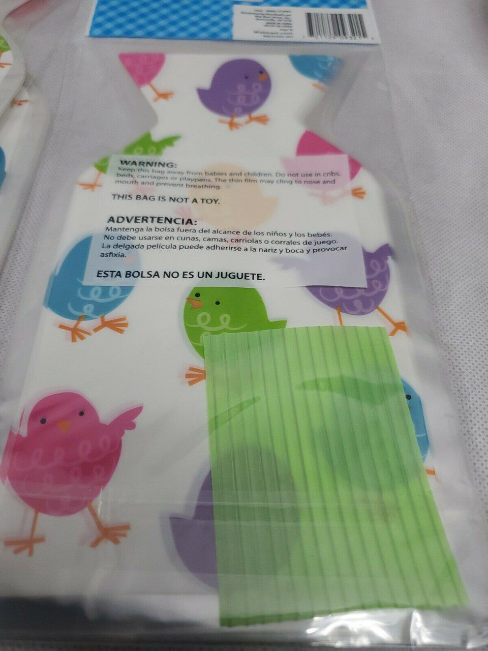 Easter Treat Bags 15 count Chick Multi-Colored Lot of 7 packages 5×9 inches