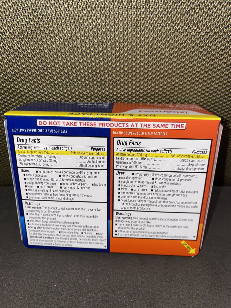 Severe Day & Night Pack Cold & Flu 24 Softgels exp.9/2022