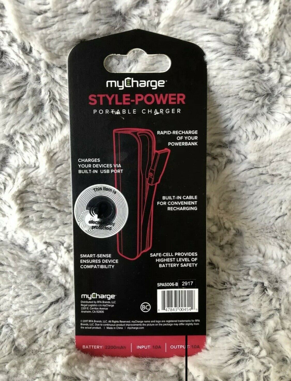 myCharge Style-Power Portable charger Backup Battery Charger Compact size 