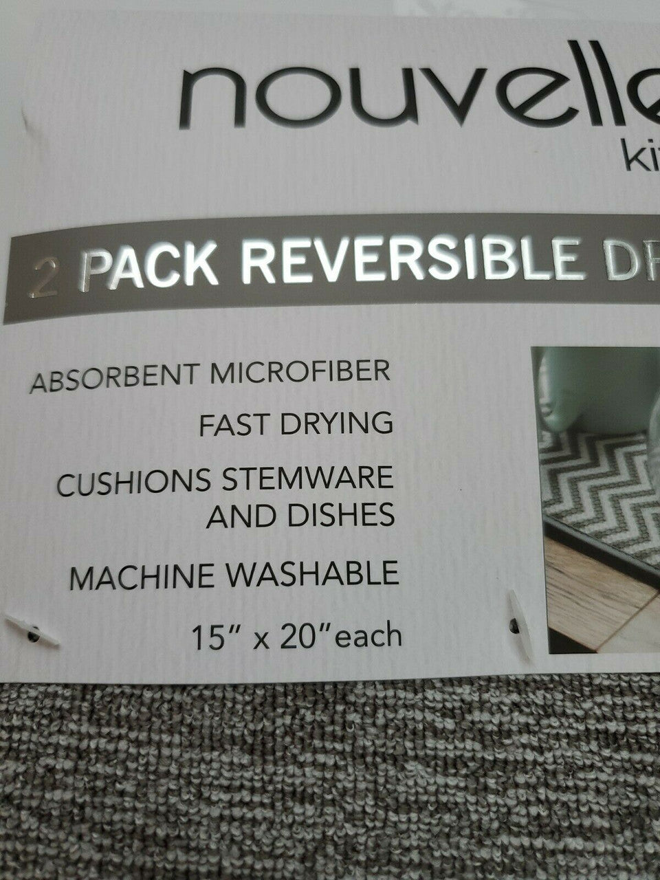 Nouvelle 2 Kitchen Reversible Drying Mats15×20