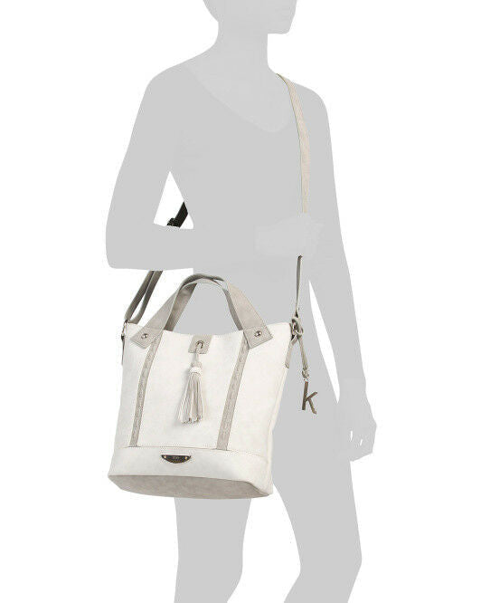 Crossbody 12.25" x 11.5" convertible style Handbag KENSIE Sansa whipstitch