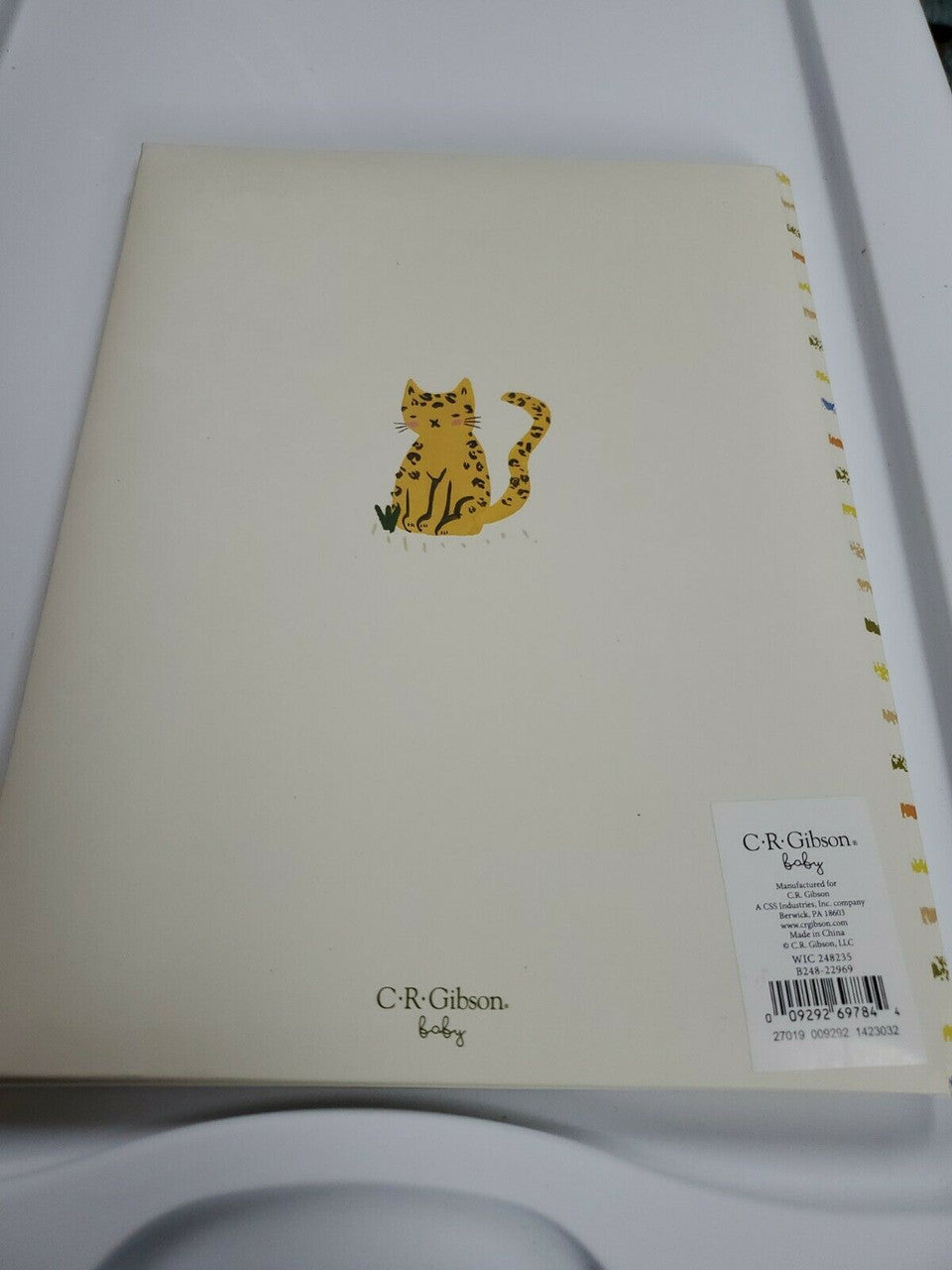 WILD ABOUT YOU  CR Gibson First 5 Years Baby Album / Memory Book / Keepsake